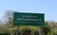 Schild Fuchsberg